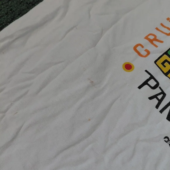 VINTAGE Princess Cruises Panama Canal Cruising Colorful Bird Y2K White T Shirt S - Picture 5 of 9